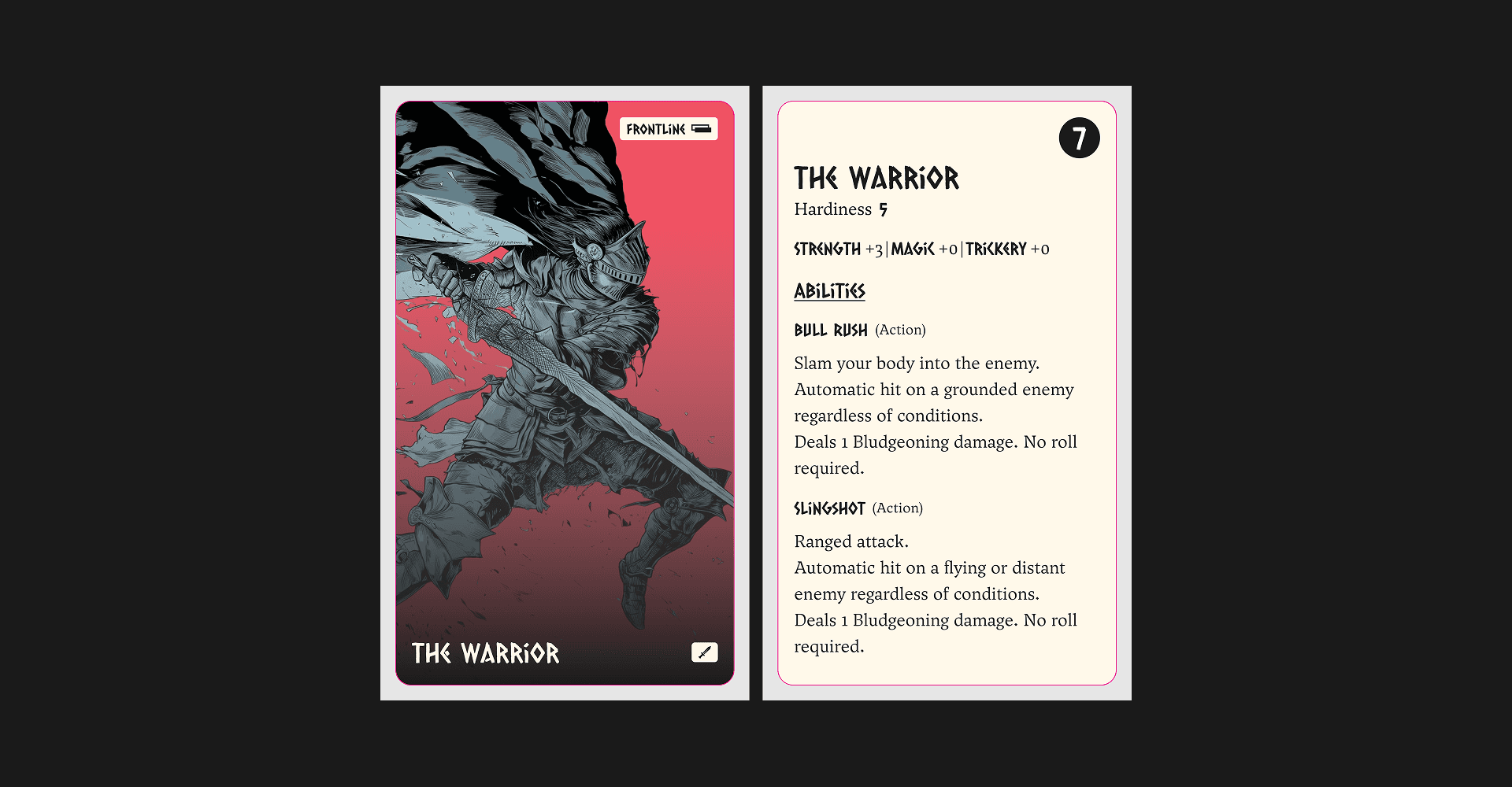 Tavern card game — character cards, enemy trackers, and battle map assets laid out for a live session